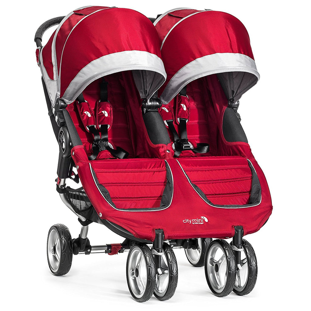 Baby Jogger Carriola Gemelar City Mini Crimson/Gris