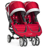 Baby Jogger Carriola Gemelar City Mini Crimson/Gris