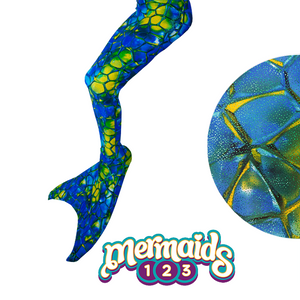 Mermaids123 Kit Cola de Sirena Crystal Blue - Compra en bibiki