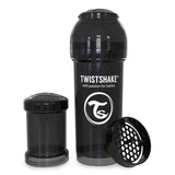 Twistshake Biberón Anti-cólicos con Dosificador 260 ml/ 8 Oz Negro