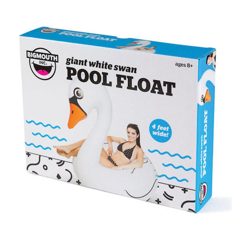 Bigmouth Inc Flotador en Forma de Cisne Gigante Blanco