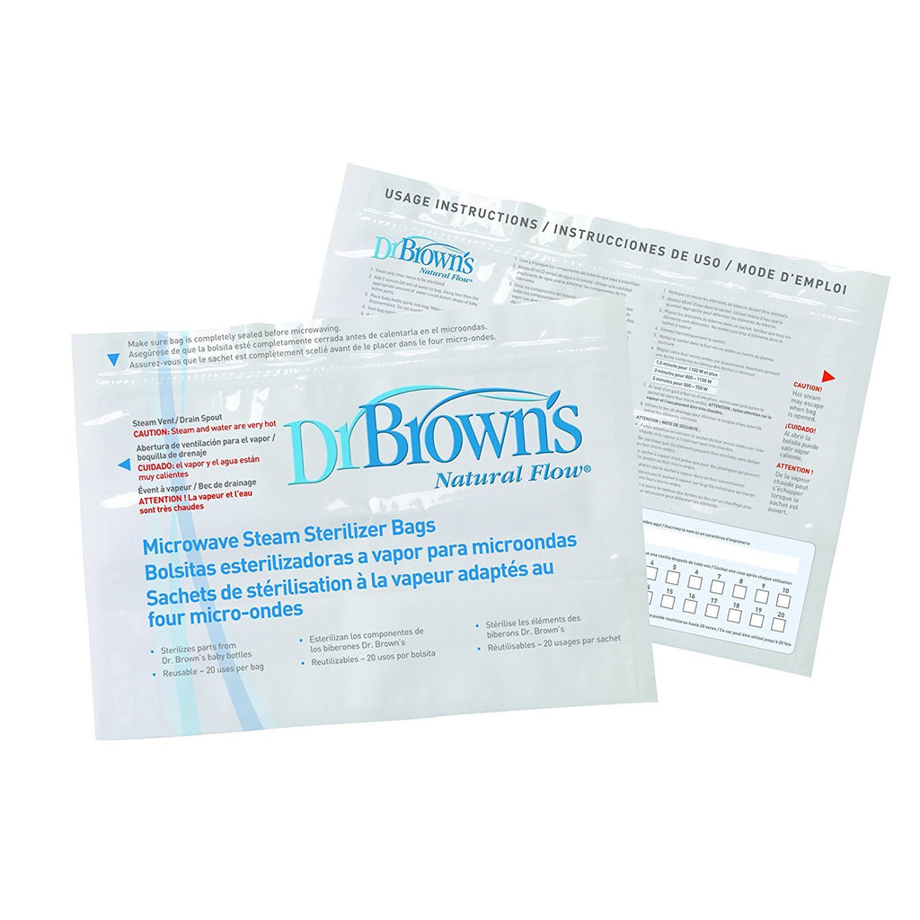 Dr Browns Bolsas Esterilizadoras a Vapor para Microondas - Compra en bibiki