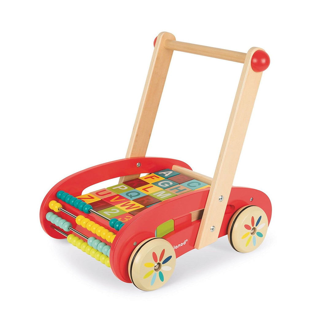 Janod Carrito de Paseo con Bloques ABC