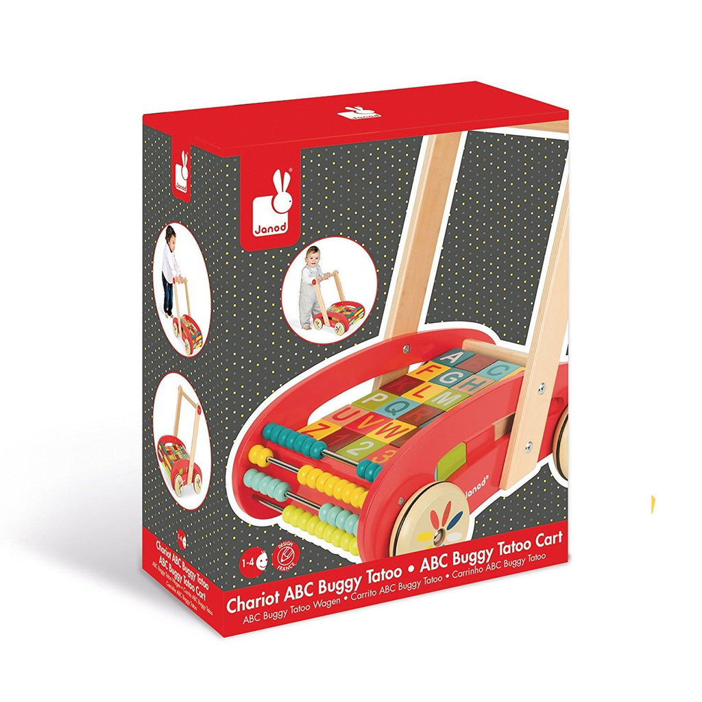 Janod Carrito de Paseo con Bloques ABC