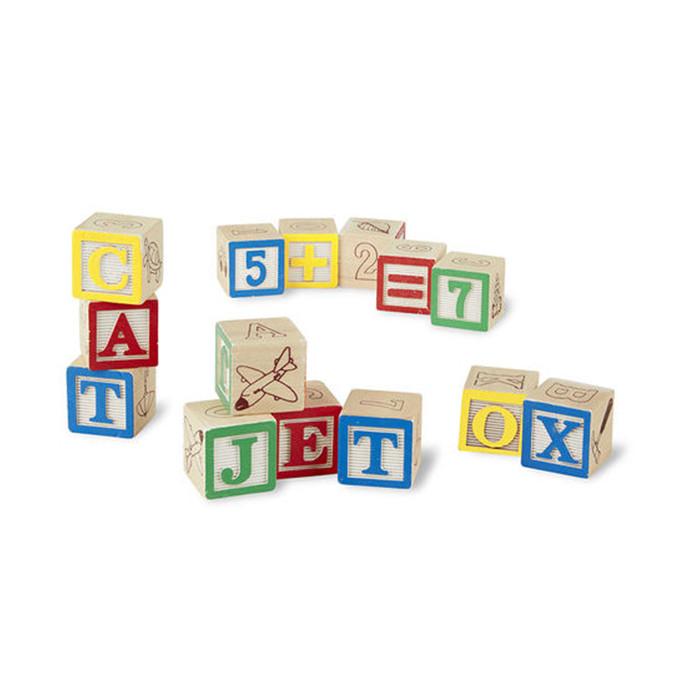 Melissa & Doug Bloques de Madera ABC/123 - Compra en bibiki