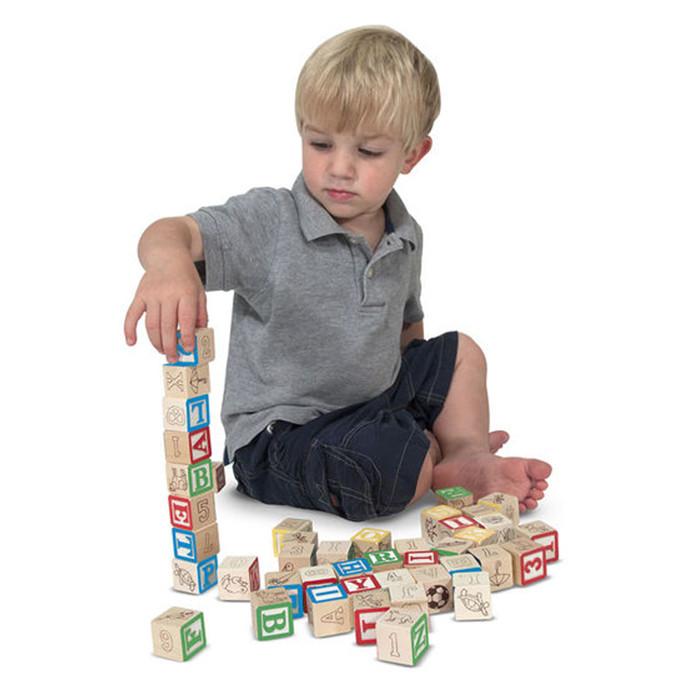 Melissa & Doug Bloques de Madera ABC/123 - Compra en bibiki