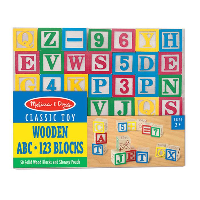 Melissa & Doug Bloques de Madera ABC/123 - Compra en bibiki