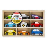 Melissa & Doug Juego de Carros de Madera 9 Piezas - Compra en bibiki