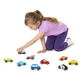 Melissa & Doug Juego de Carros de Madera 9 Piezas - Compra en bibiki