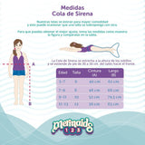 Mermaids123 Kit Cola de Sirena Crystal Purple - Compra en bibiki