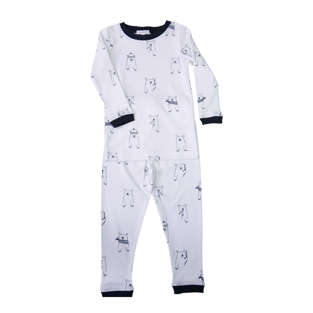 Noomie Pijama de Manga Larga 2 Pzs. Osos Azul Marino