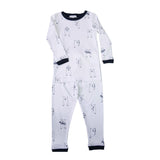Noomie Pijama de Manga Larga 2 Pzs. Osos Azul Marino