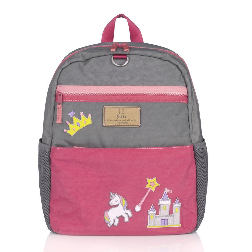 TWELVElittle Mochila Big Kid Courage Gris/Rosa